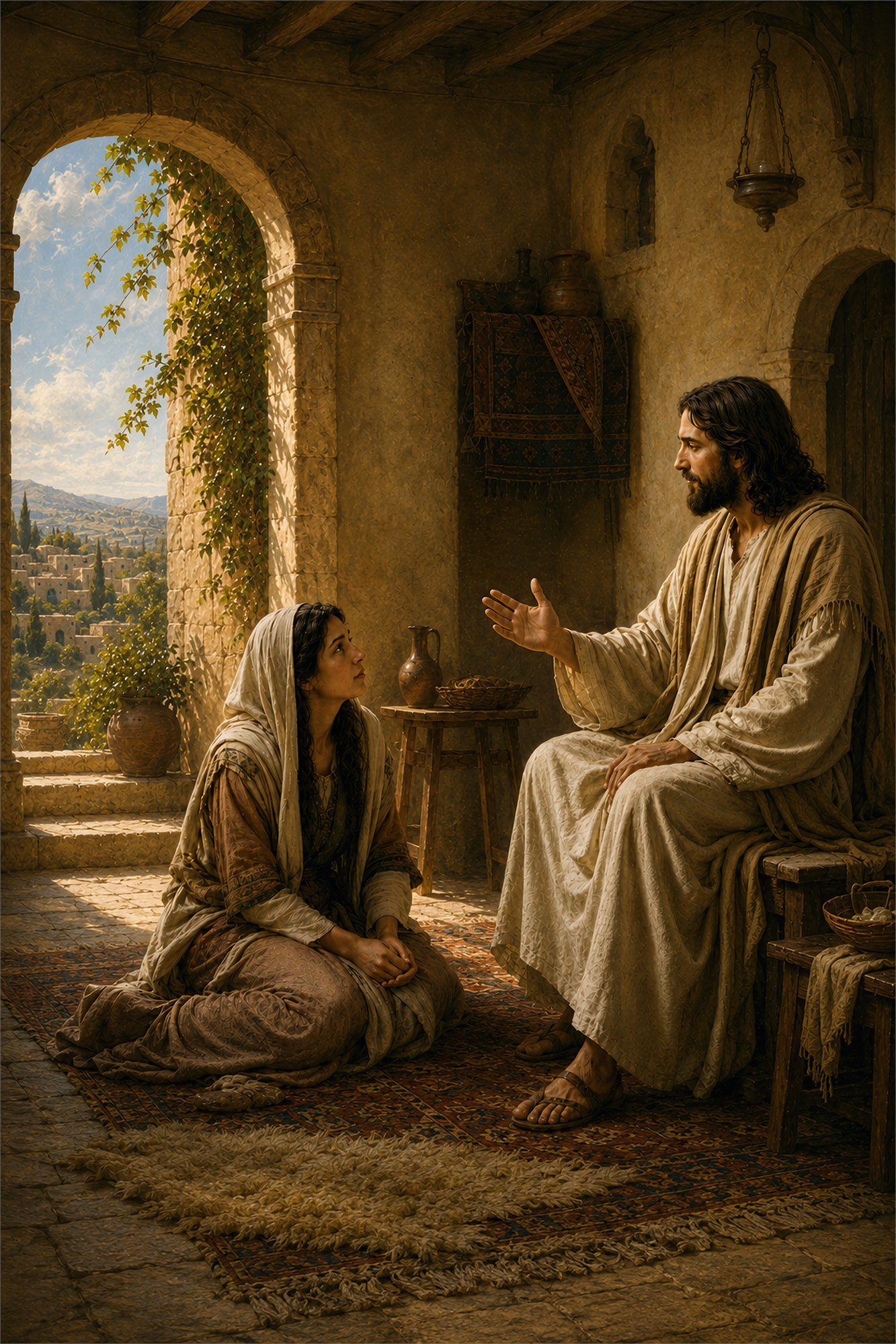 At His Feet